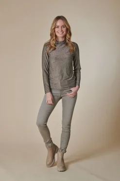 Sale ZHABIGAIL LUREX Damen Tops & Shirts