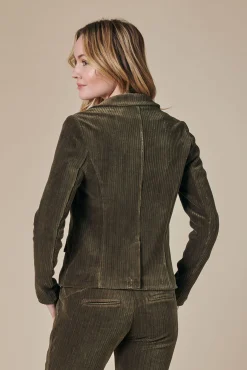 Clearance ZHBETSY CORD LUREX Damen Blazer