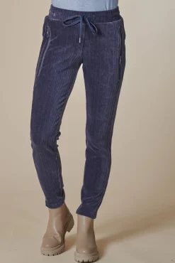 Hot ZHCHIARA CASUAL CORD LUREX Damen Hosen