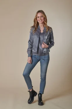 New ZHDALS METALLIC Damen Jacken & Mäntel
