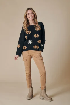 Discount ZHISABELLA FLOWER Damen Pullover & Strick