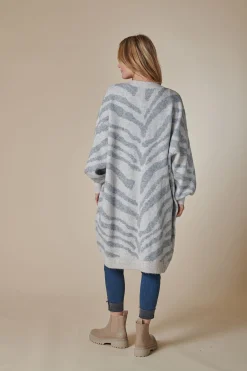 Hot ZHNAYA ZEBRA Damen Jacken & Mäntel|Pullover & Strick