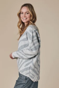 Sale ZHNINA ZEBRA Damen Pullover & Strick