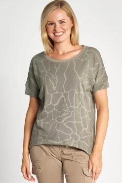 ZHRAHEL AOP Damen Tops & Shirts