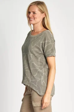 ZHRAHEL AOP Damen Tops & Shirts