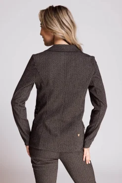 Discount ZHSALMA LONG HERRINGBONE Damen Blazer