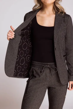 Discount ZHSALMA LONG HERRINGBONE Damen Blazer